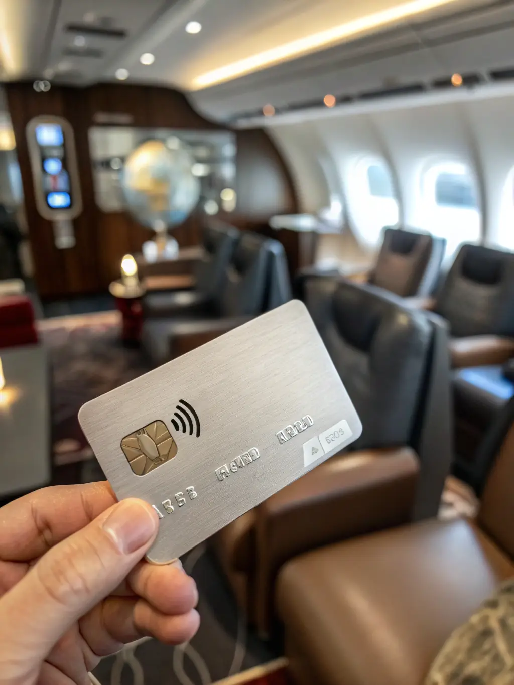 A professional, brightly lit studio shot of a sleek, modern Tunes credit card with a contactless payment symbol, resting on a blurred background of a busy European city street.
